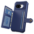 Google Pixel 9a Hoesje 3-in-1 Pasjes Portemonnee Back Cover Blauw afbeelding 2