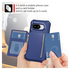 Google Pixel 9a Hoesje 3-in-1 Pasjes Portemonnee Back Cover Blauw afbeelding 3