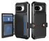Google Pixel 9a Hoesje 3-in-1 Pasjes Portemonnee Back Cover Zwart