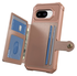 Google Pixel 9a Hoesje 3-in-1 Pasjes Portemonnee Back Cover Roze afbeelding 2