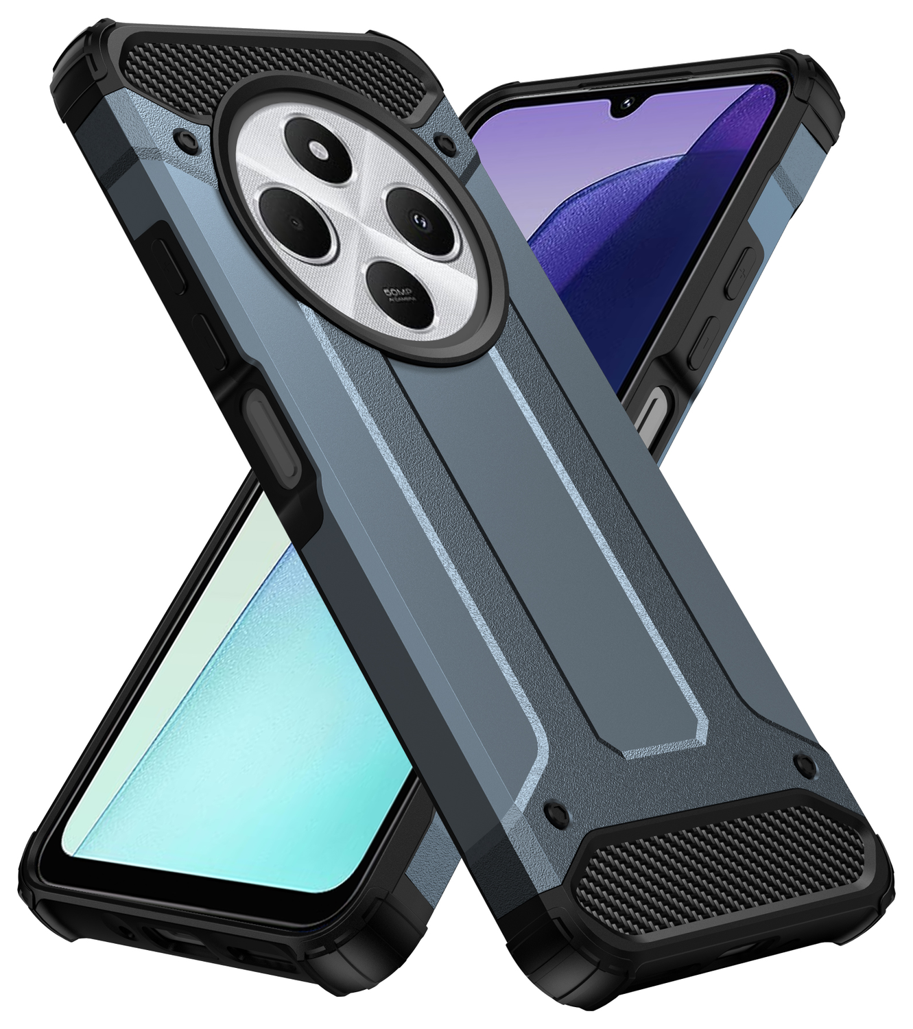 Xiaomi Redmi 14C Hoesje Shock Proof Hybride Back Cover Blauw afbeelding 1