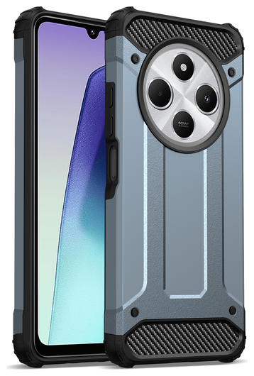 Xiaomi Redmi 14C Hoesje Shock Proof Hybride Back Cover Blauw afbeelding 2