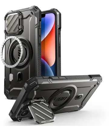 SUPCASE UB Pro MagXT Apple iPhone 16e Hoesje Camera Protector Zwart Hoesjes