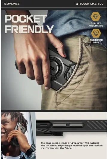 SUPCASE UB Pro MagXT Apple iPhone 16e Hoesje Camera Protector Zwart afbeelding 9