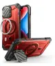 SUPCASE UB Pro MagXT Apple iPhone 16e Hoesje Camera Protector Rood