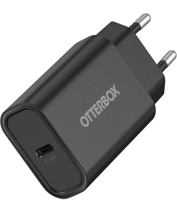 OtterBox 30W GaN USB-C Oplader Power Delivery Snellader Zwart Opladers