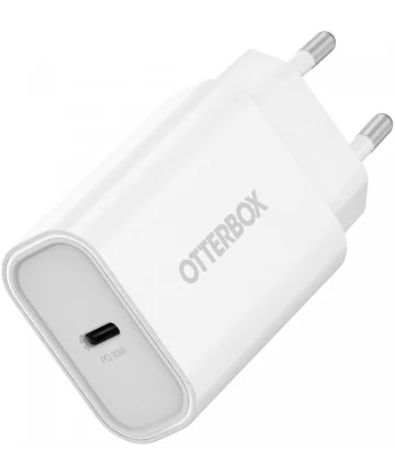 OtterBox 30W GaN USB-C Oplader Power Delivery Snellader Wit Opladers