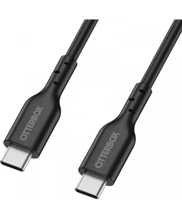 OtterBox 3A USB-C naar USB-C Kabel 60W Fast Charge 1M Zwart Kabels