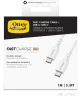 OtterBox 3A USB-C naar USB-C Kabel 60W Fast Charge 1M Wit