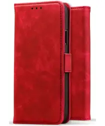 Rosso Element Samsung Galaxy A36 Hoesje Book Case Wallet Rood