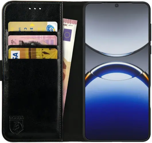 Rosso Element Oppo Find X8 Pro Hoesje Book Case Wallet Zwart afbeelding 1