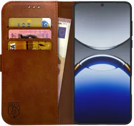 Rosso Element Oppo Find X8 Pro Hoesje Book Case Wallet Bruin