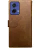 Rosso Element Motorola Moto G85 Hoesje Book Case Wallet Bruin