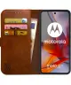 Rosso Element Motorola Moto G75 Hoesje Book Case Wallet Bruin