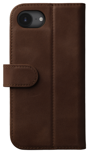 Rosso Elite Apple iPhone 16e Hoesje met MagSafe Book Case Echt Leer Bruin afbeelding 10