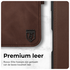 Rosso Elite Apple iPhone 16e Hoesje met MagSafe Book Case Echt Leer Bruin afbeelding 4