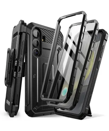 SUPCASE UB Pro Samsung Galaxy S25 Hoesje Full Protect Kickstand Zwart Hoesjes