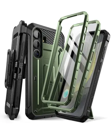 SUPCASE UB Pro Samsung Galaxy S25 Hoesje Full Protect Kickstand Groen Hoesjes