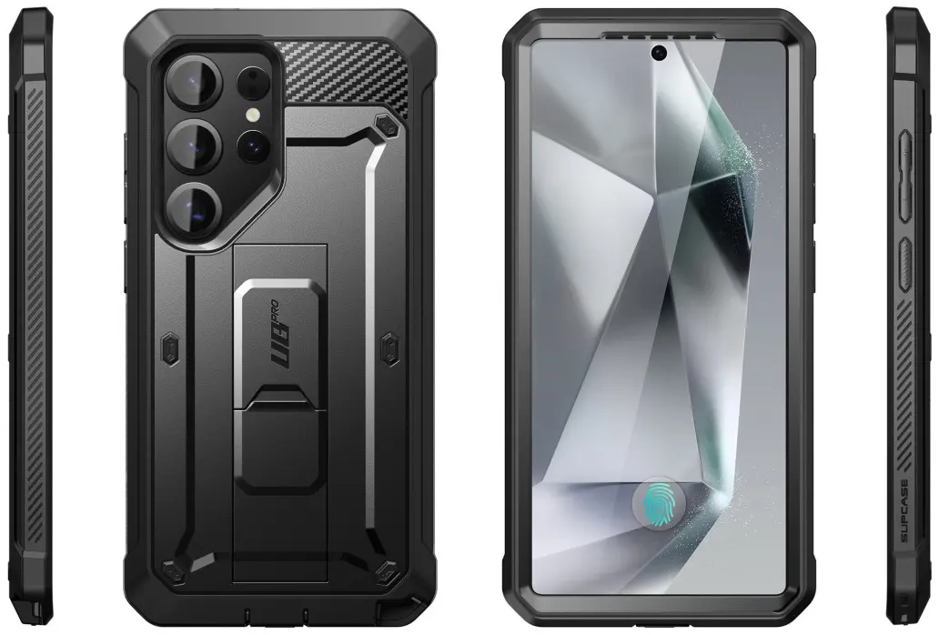 SUPCASE UB Pro Samsung Galaxy S25 Ultra Hoesje Full Protect Kickstand Zwart afbeelding 12