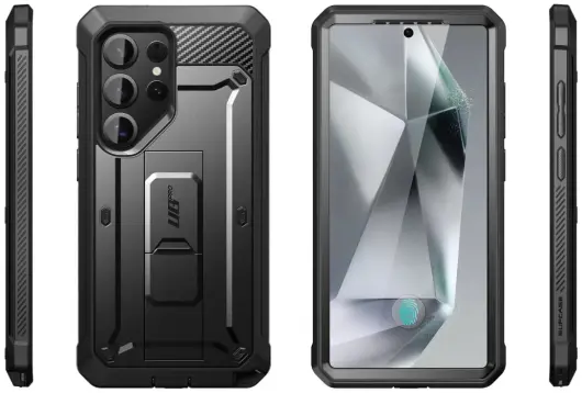 SUPCASE UB Pro Samsung Galaxy S25 Ultra Hoesje Full Protect Kickstand Zwart afbeelding 12