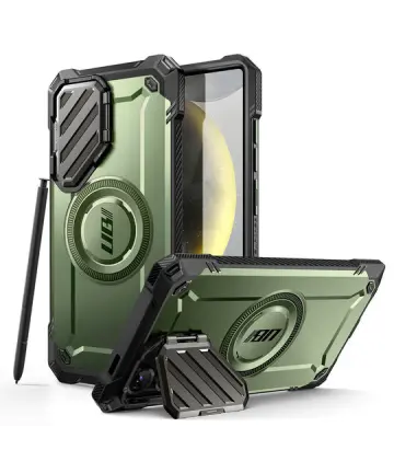 SUPCASE UB Pro MagXT Samsung Galaxy S25 Ultra Hoesje Camera Protector Groen Hoesjes