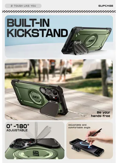 SUPCASE UB Pro MagXT Samsung Galaxy S25 Ultra Hoesje Camera Protector Groen afbeelding 8