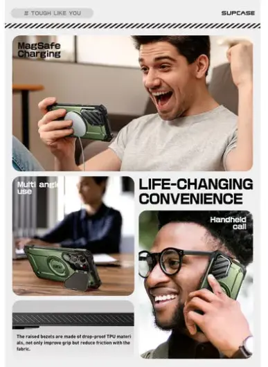 SUPCASE UB Pro MagXT Samsung Galaxy S25 Ultra Hoesje Camera Protector Groen afbeelding 5