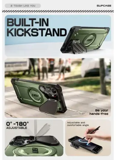 SUPCASE UB Pro MagXT Samsung Galaxy S25 Ultra Hoesje Camera Protector Groen afbeelding 8