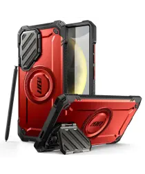 SUPCASE UB Pro MagXT Samsung Galaxy S25 Ultra Hoesje Camera Protector Rood