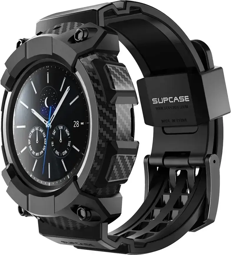 SUPCASE UB Pro - Google Pixel Watch 3 45MM Hoesje - met Bandje - Zwart afbeelding 1
