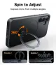 TORRAS Ostand Spin Magnetic Samsung Galaxy S25 Hoesje 360° Stand Zwart