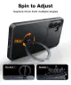 TORRAS Ostand Spin Magnetic Samsung Galaxy S25 Plus Hoesje 360° Stand Zwart