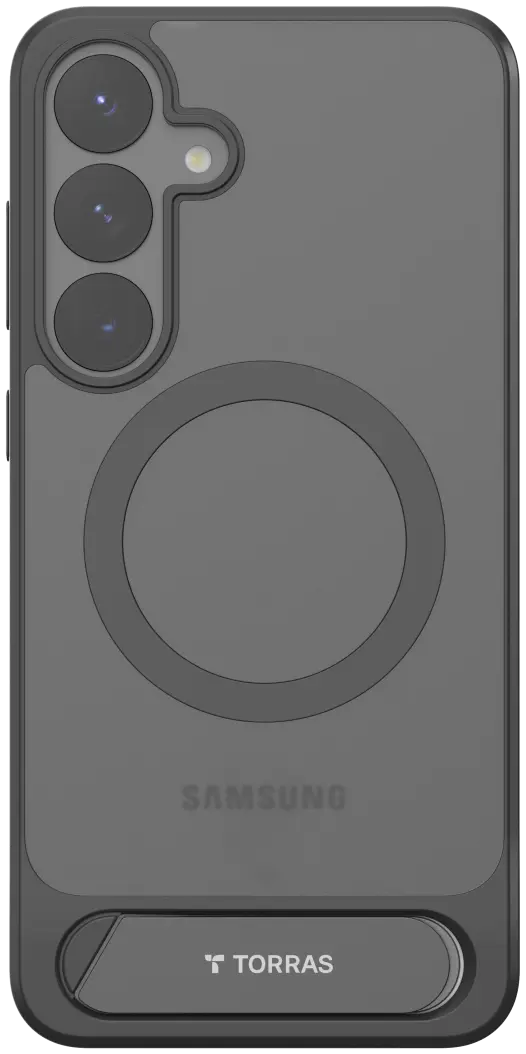 TORRAS Pstand Spin Magnetic Samsung Galaxy S25 Hoesje 360° Kickstand Zwart afbeelding 9