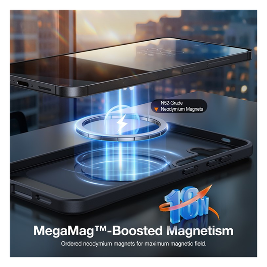 TORRAS Pstand Spin Magnetic Samsung Galaxy S25 Plus Hoesje 360° Kickstand Zwart afbeelding 11