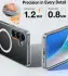 TORRAS Pstand Spin Magnetic Samsung Galaxy S25 Hoesje 360° Kickstand Transparant afbeelding 5