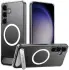 TORRAS Pstand Spin Magnetic Samsung Galaxy S25 Hoesje 360° Kickstand Transparant afbeelding 1
