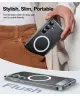 TORRAS Pstand Spin Magnetic Samsung Galaxy S25 Plus Hoesje 360° Kickstand Clear