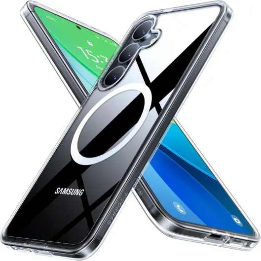TORRAS Guardian Magnetic Samsung Galaxy S25 Plus Hoesje Back Cover Transparant afbeelding 1
