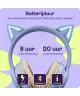 HappyCase Popz Draadloze Kinderkoptelefoon Met Kattenoortjes Paars