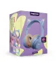 HappyCase Popz Draadloze Kinderkoptelefoon Met Kattenoortjes Paars