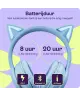 HappyCase Popz Draadloze Kinderkoptelefoon Met Kattenoortjes Blauw