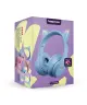 HappyCase Popz Draadloze Kinderkoptelefoon Met Kattenoortjes Blauw