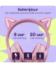 HappyCase Popz Draadloze Kinderkoptelefoon Met Kattenoortjes Roze