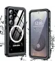 SBG Samsung Galaxy S25 Hoesje Waterdicht met MagSafe / Qi2 Transparant/Zwart