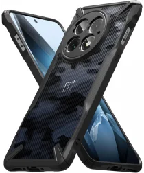 Ringke Fusion X OnePlus 13 Hoesje Back Cover Camo Zwart