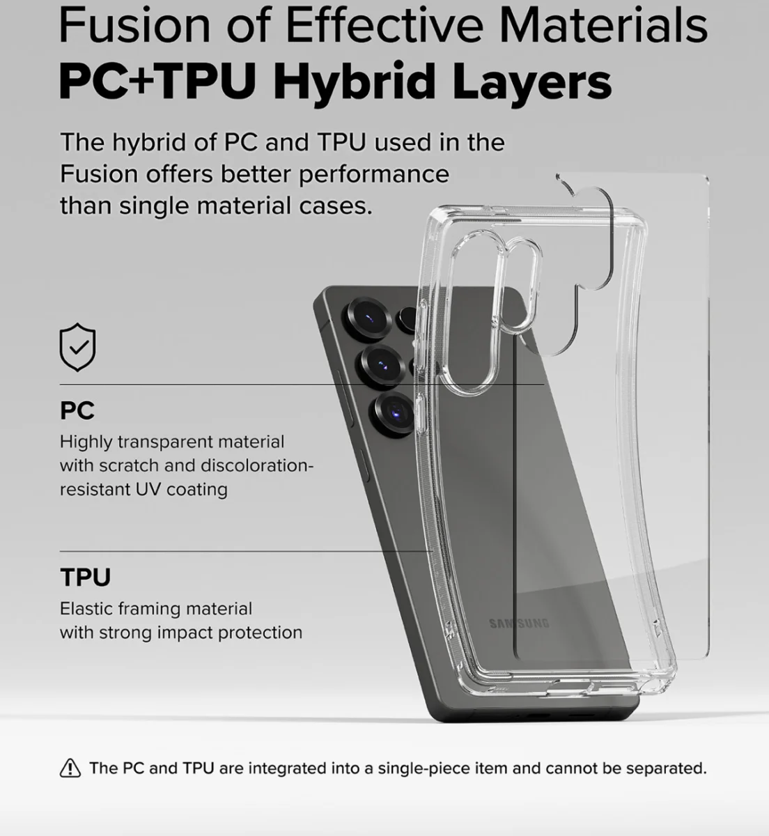 Ringke Fusion Samsung Galaxy S25 Ultra Hoesje Back Cover Transparant afbeelding 6