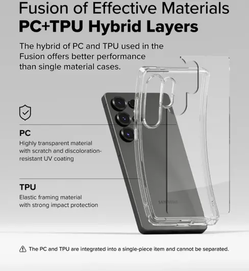 Ringke Fusion Samsung Galaxy S25 Ultra Hoesje Back Cover Transparant afbeelding 6