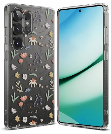 Ringke Fusion Design Samsung Galaxy S25 Ultra Hoesje Back Cover Dry Flowers Hoesjes