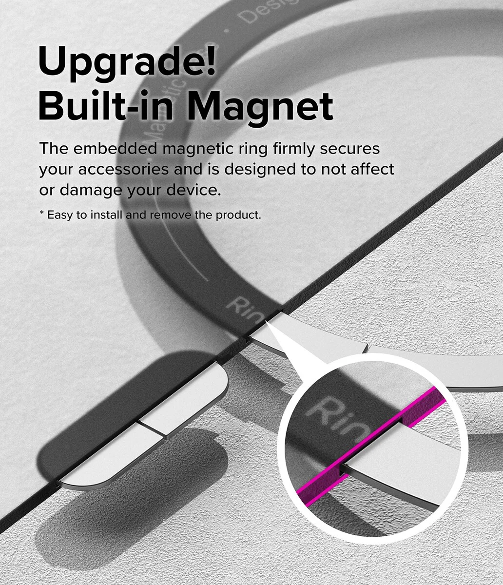 Ringke Fusion Bold Magnetic Samsung Galaxy S25 Ultra Hoesje MagSafe / Qi2 Zwart afbeelding 8