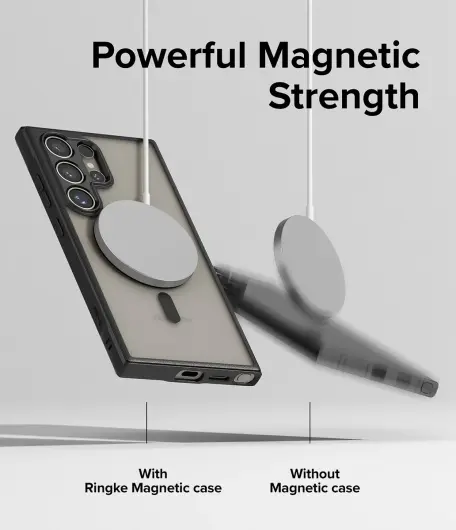 Ringke Fusion Bold Magnetic Samsung Galaxy S25 Ultra Hoesje MagSafe / Qi2 Zwart afbeelding 5